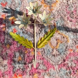 Vintage Hooks from Italy 1960 Flowers.